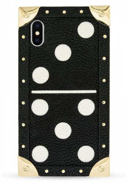 Iphoria Veggie Leather Shoulder Trunk Case Domino Black For Iphone X - Main Image