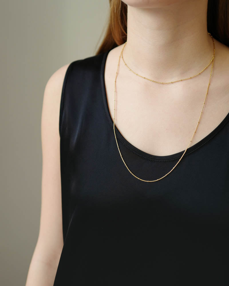 Malaika Raiss Halskette Double Necklace Stardust Vergoldet - Detail Image 1