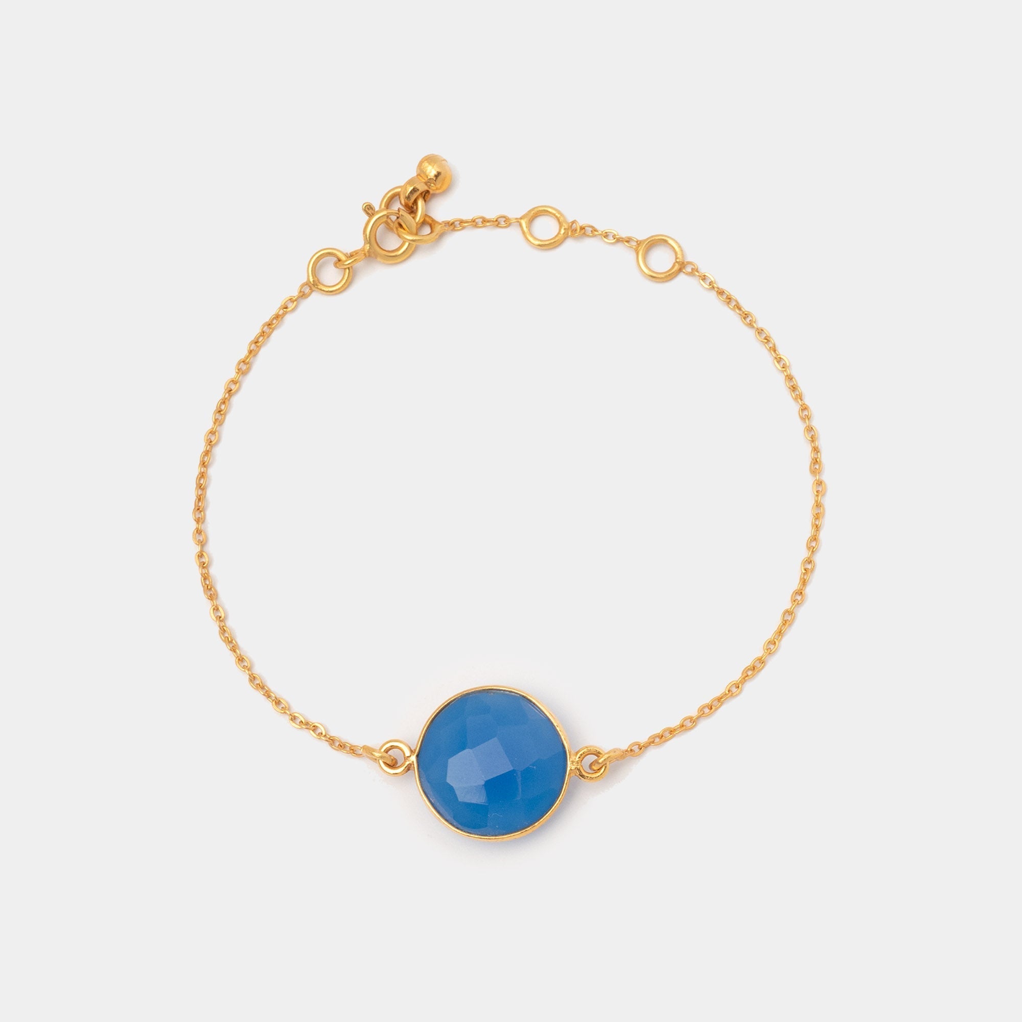 Armband Amélie Blue Chalcedony - Fleurs des Prés