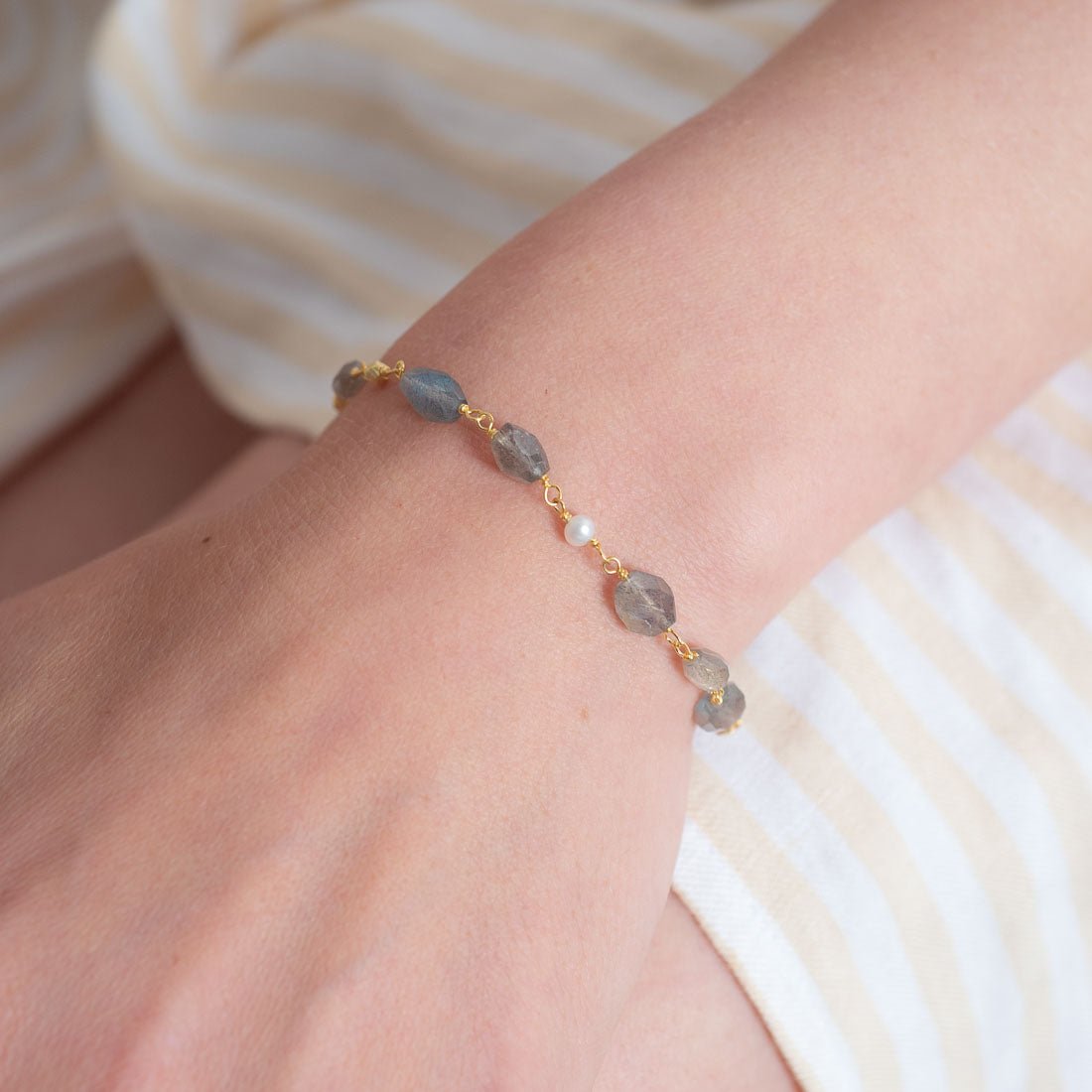 Armband Estelle Labradorite - Fleurs des Prés