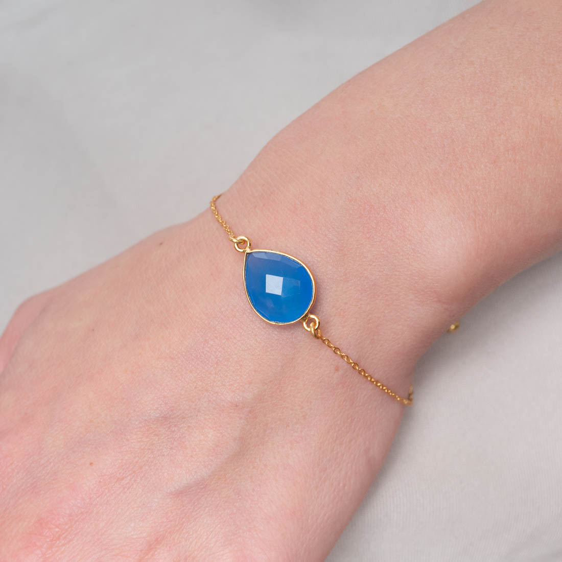 Armband Lola Blue Chalcedony - Fleurs des Prés