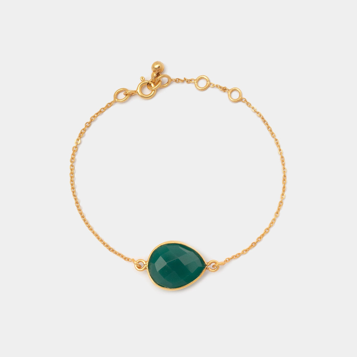 Armband Lola Green Onyx - Fleurs des Prés