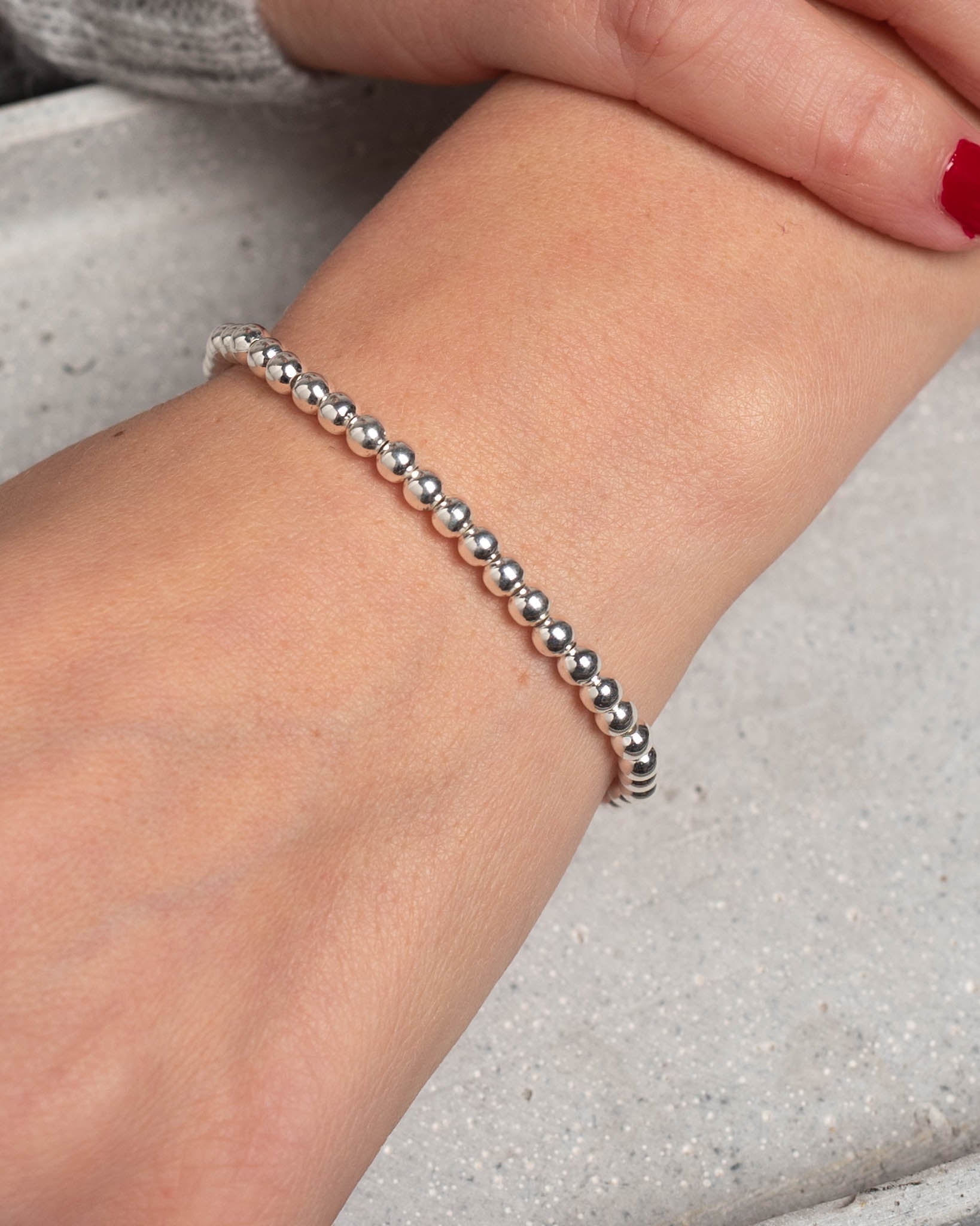 Armband Perles Silber - Fleurs des Prés