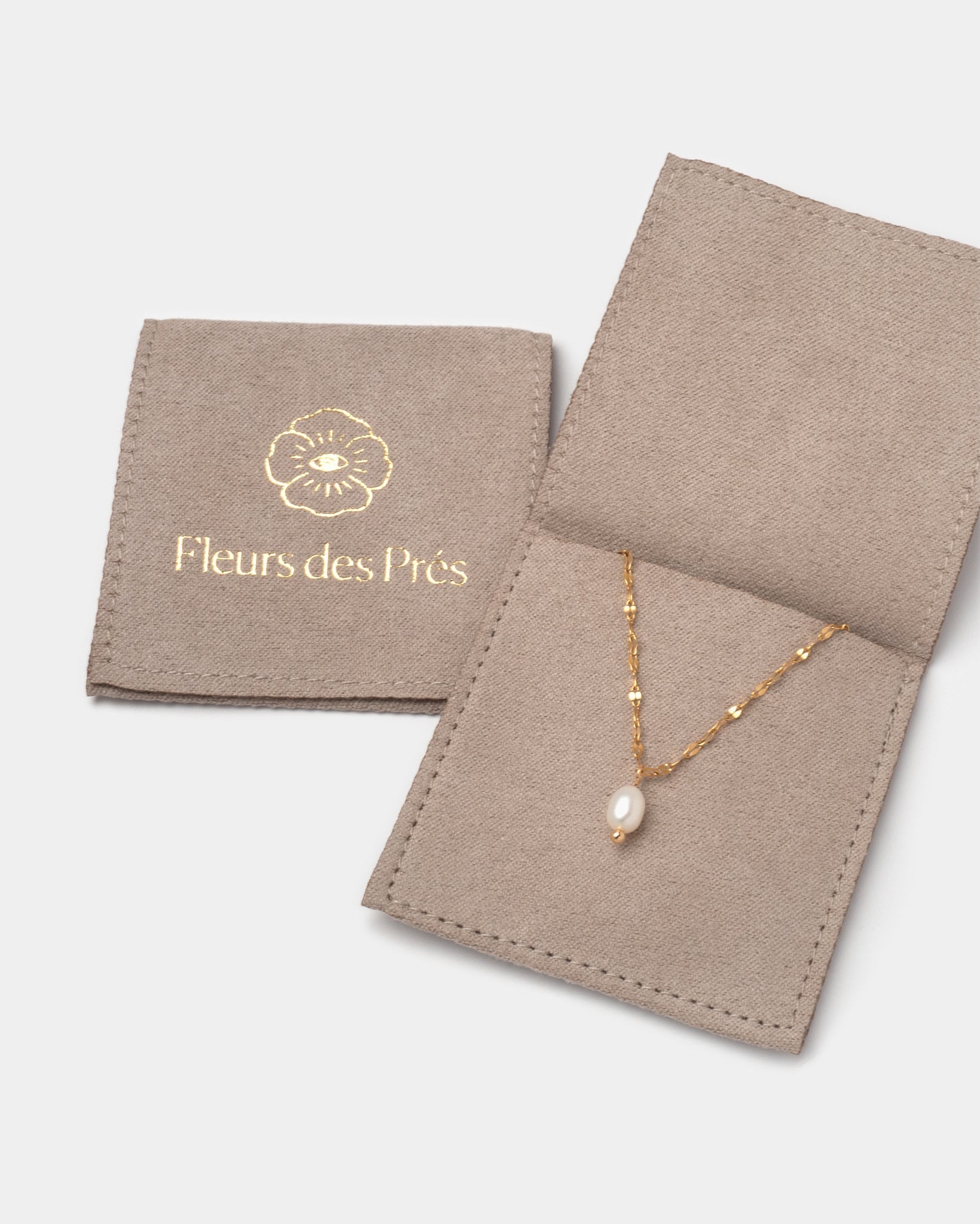 Fußkettchen Satine mit Perlenanhänger - Fleurs des Prés Jewelry