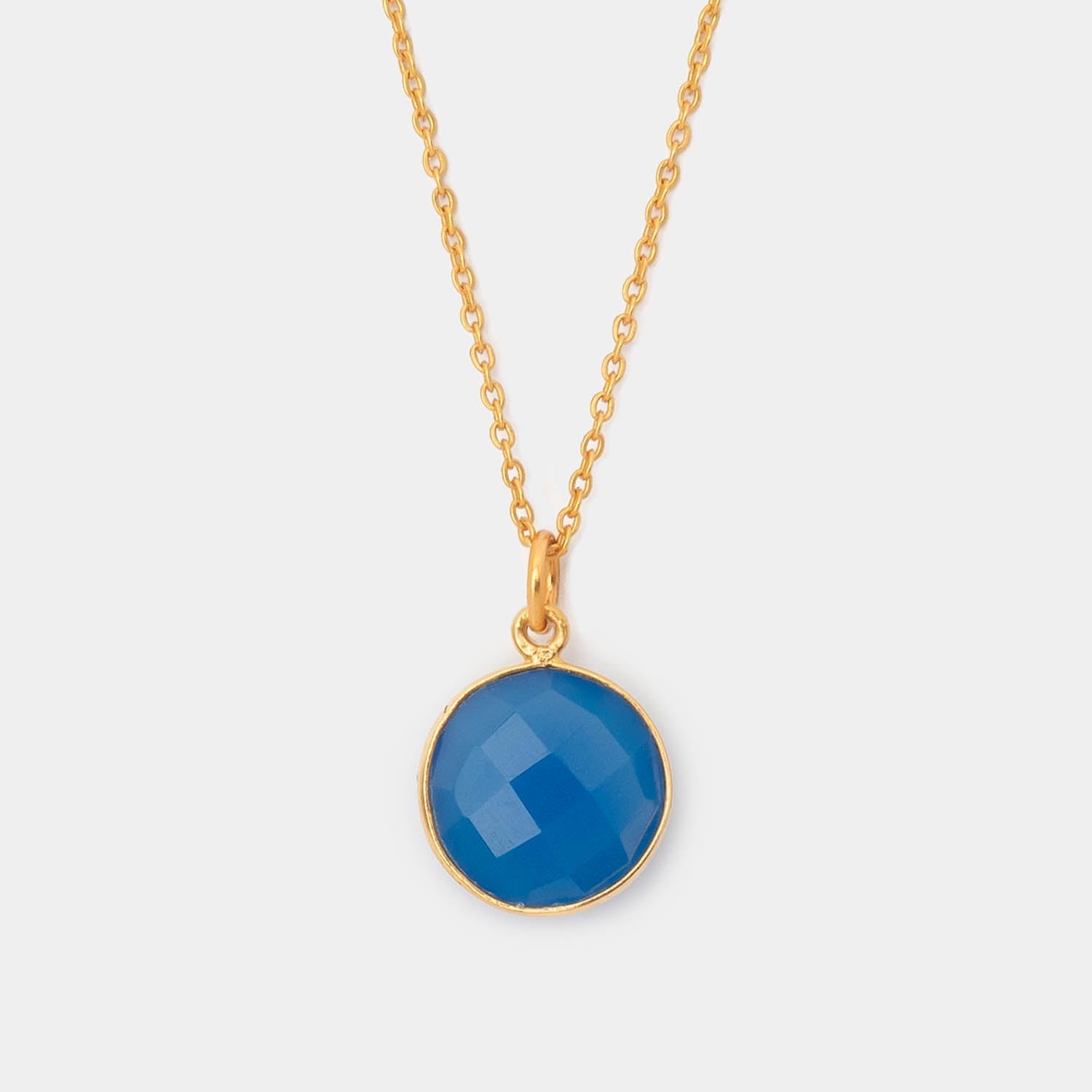 Halskette Amélie Blue Chalcedony - Fleurs des Prés