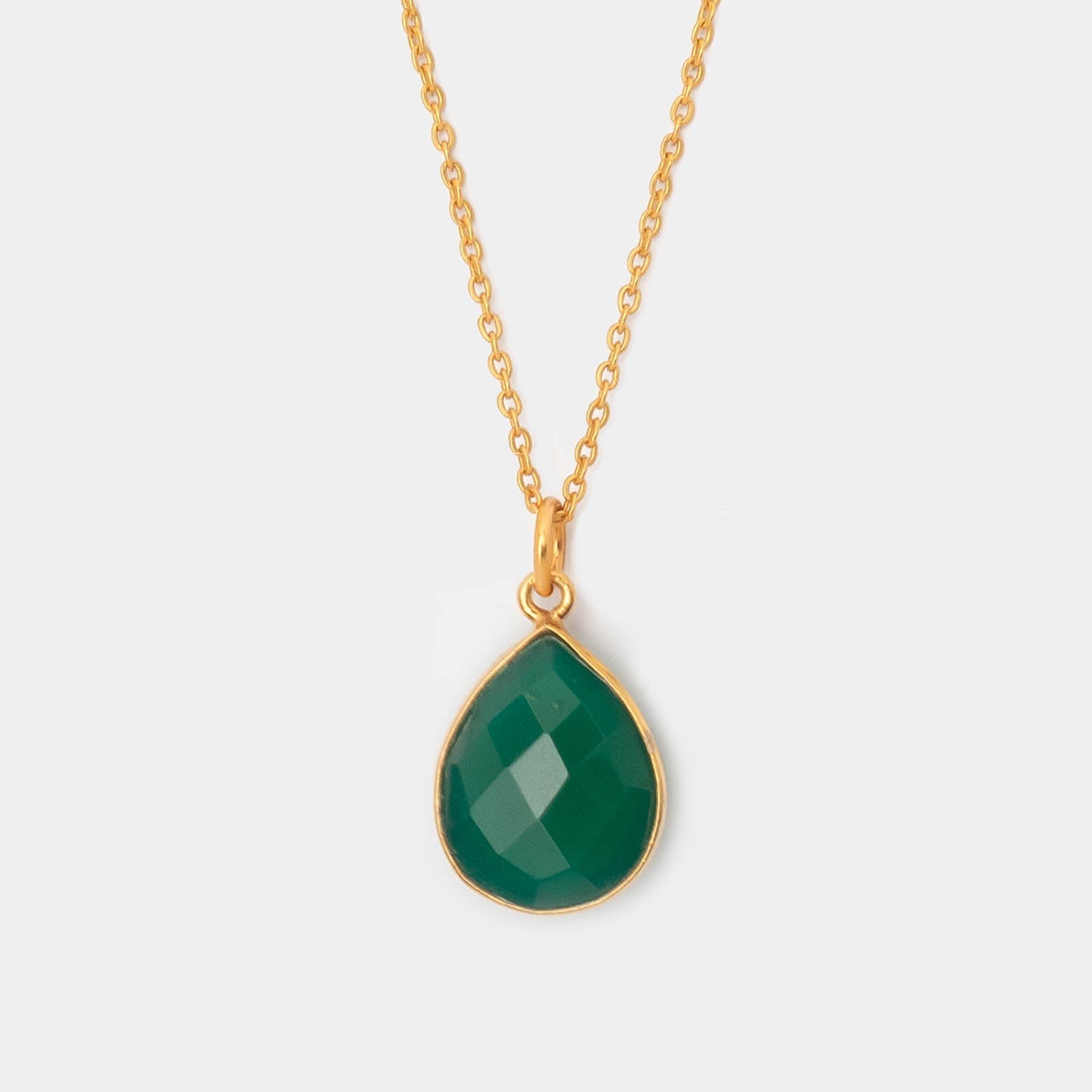 Halskette Lola Green Onyx - Fleurs des Prés