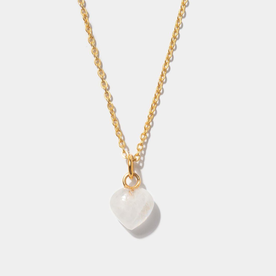 Halskette Mini Heart Moonstone Gold - Fleurs des Prés