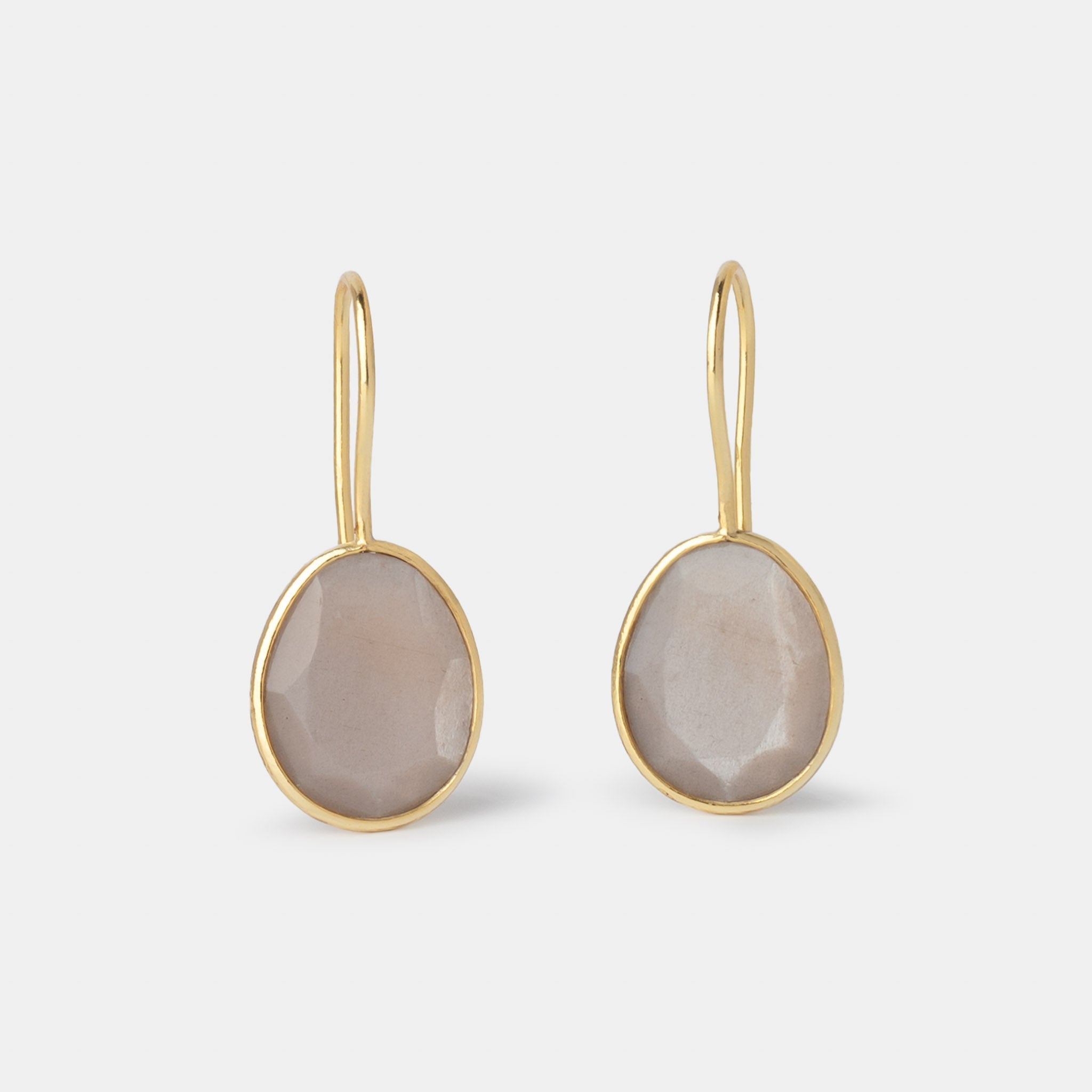 Ohrhänger Lisette Grey Moonstone - Fleurs des Prés Jewelry