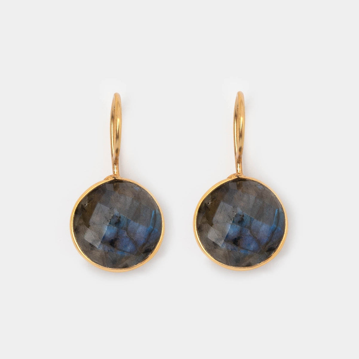 Ohrringe Amélie Labradorite - Fleurs des Prés