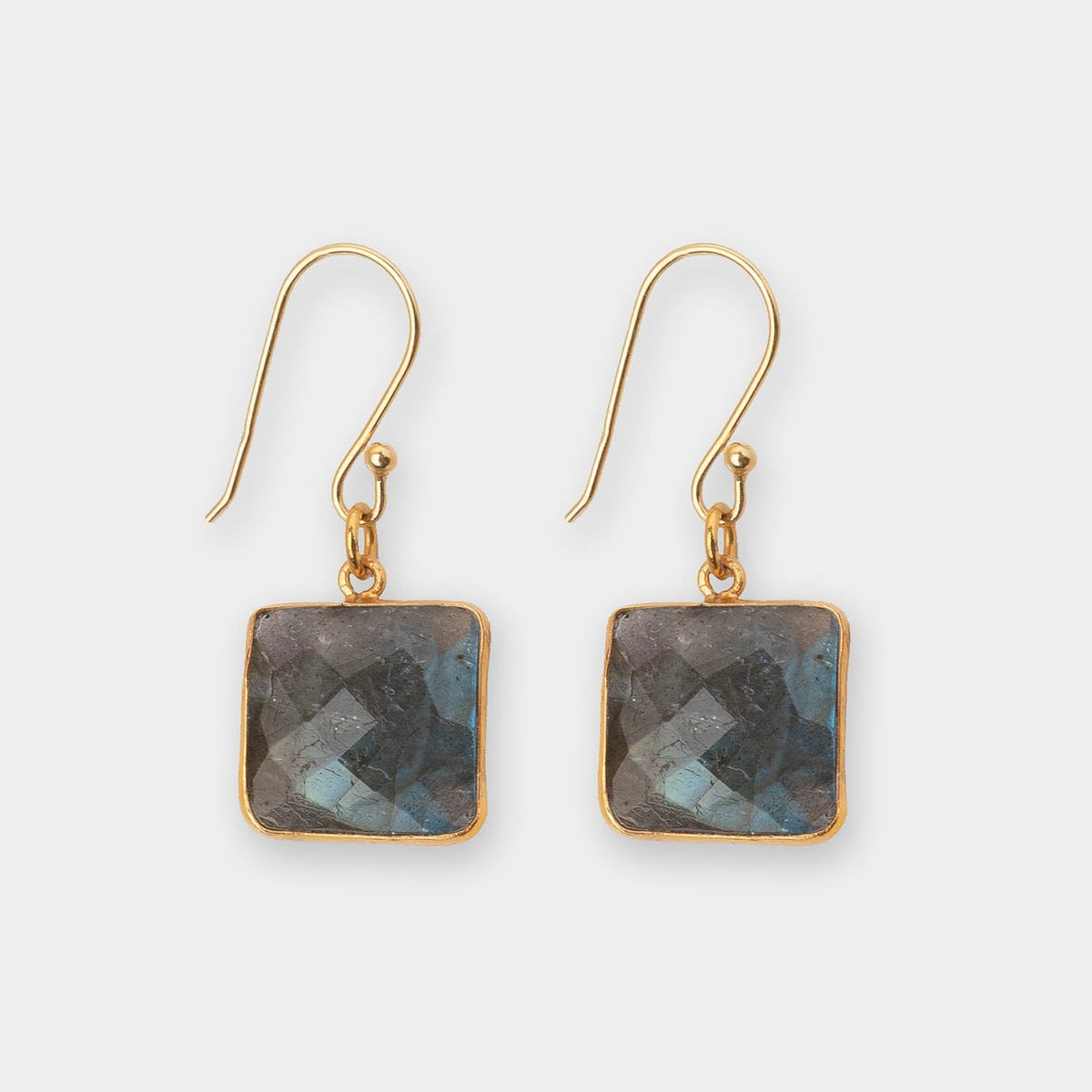 Ohrringe Hélène Labradorite - Fleurs des Prés