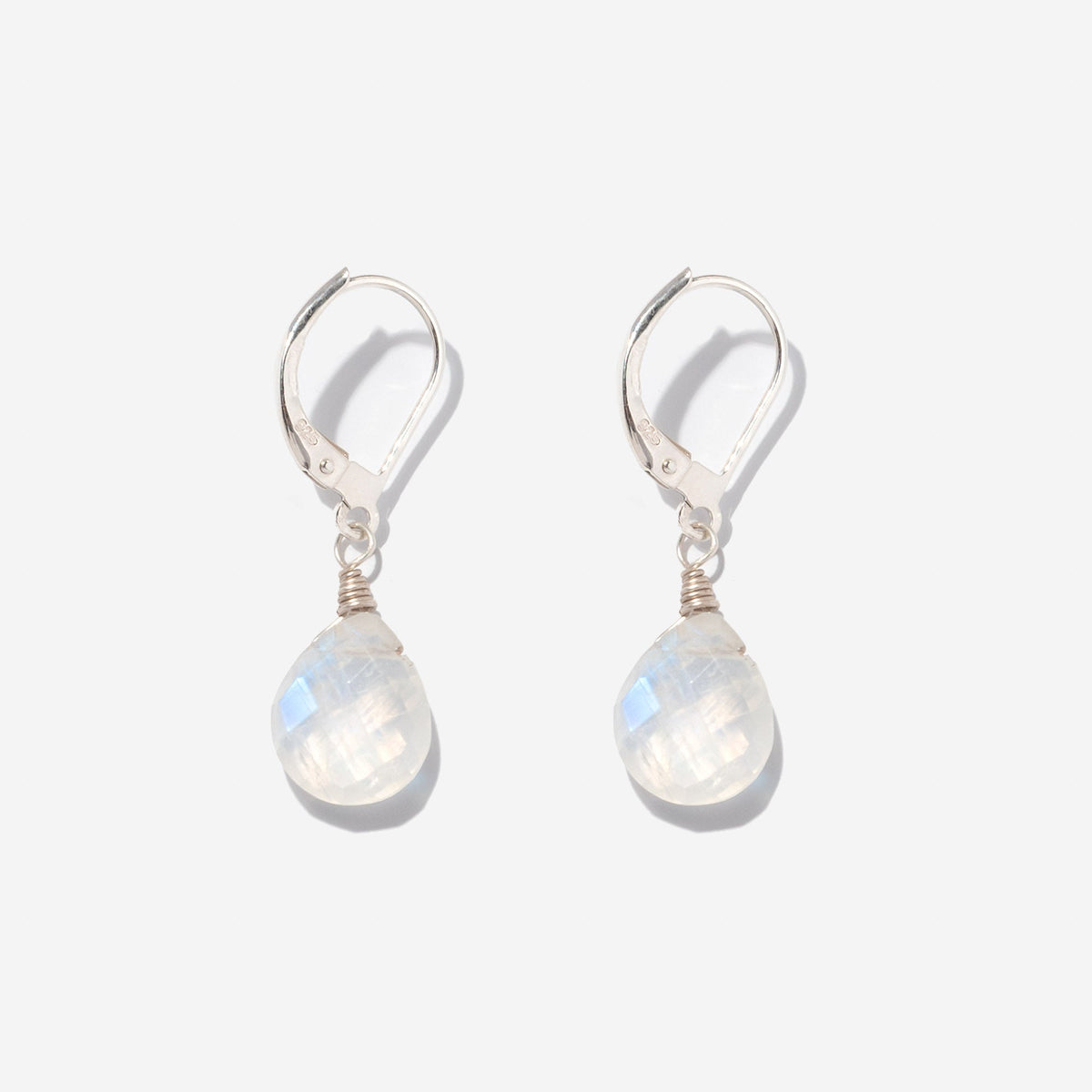 Ohrringe Lilou Moonstone Silber - Fleurs des Prés