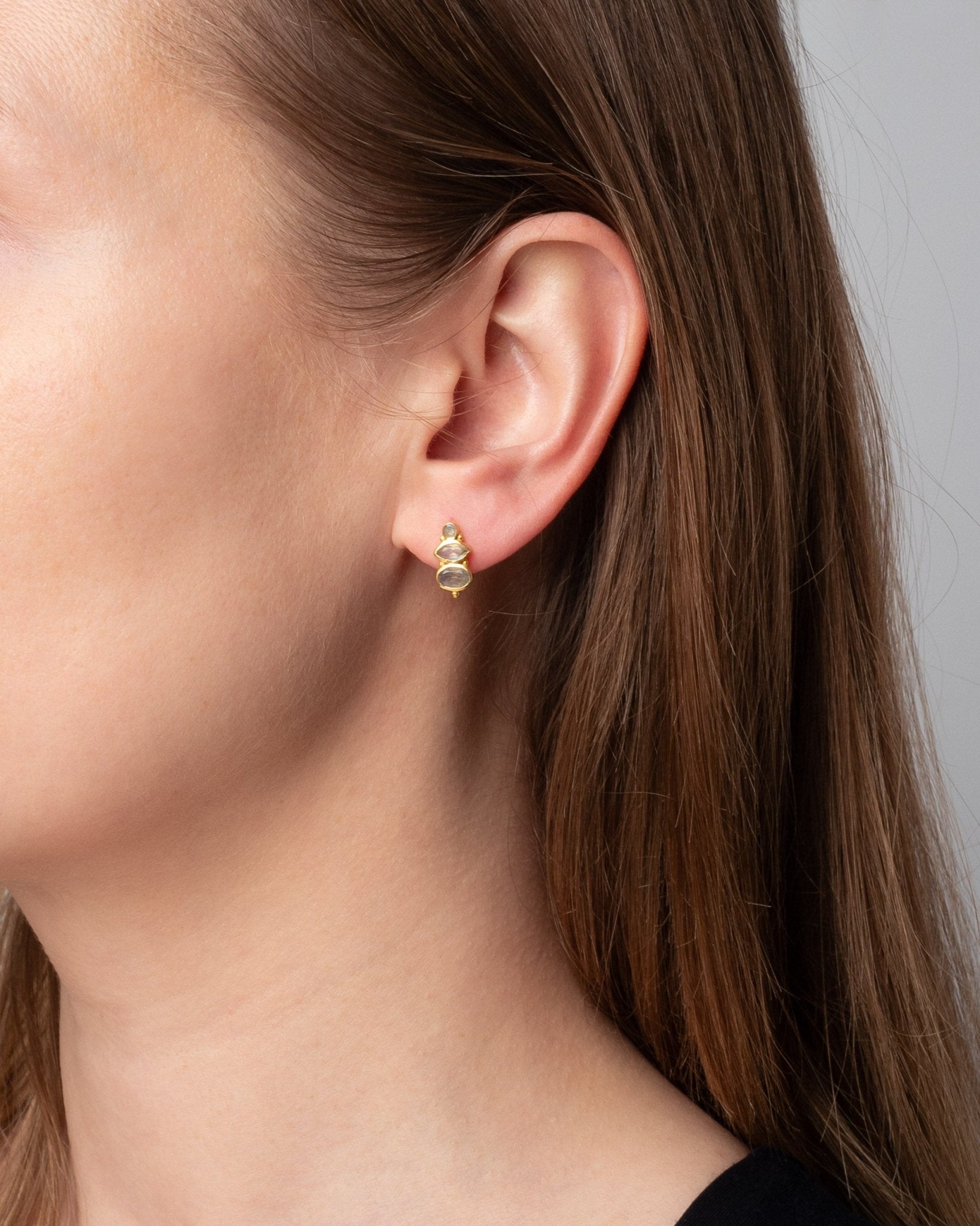 Ohrstecker Chateau Labradorit - Fleurs des Prés Jewelry