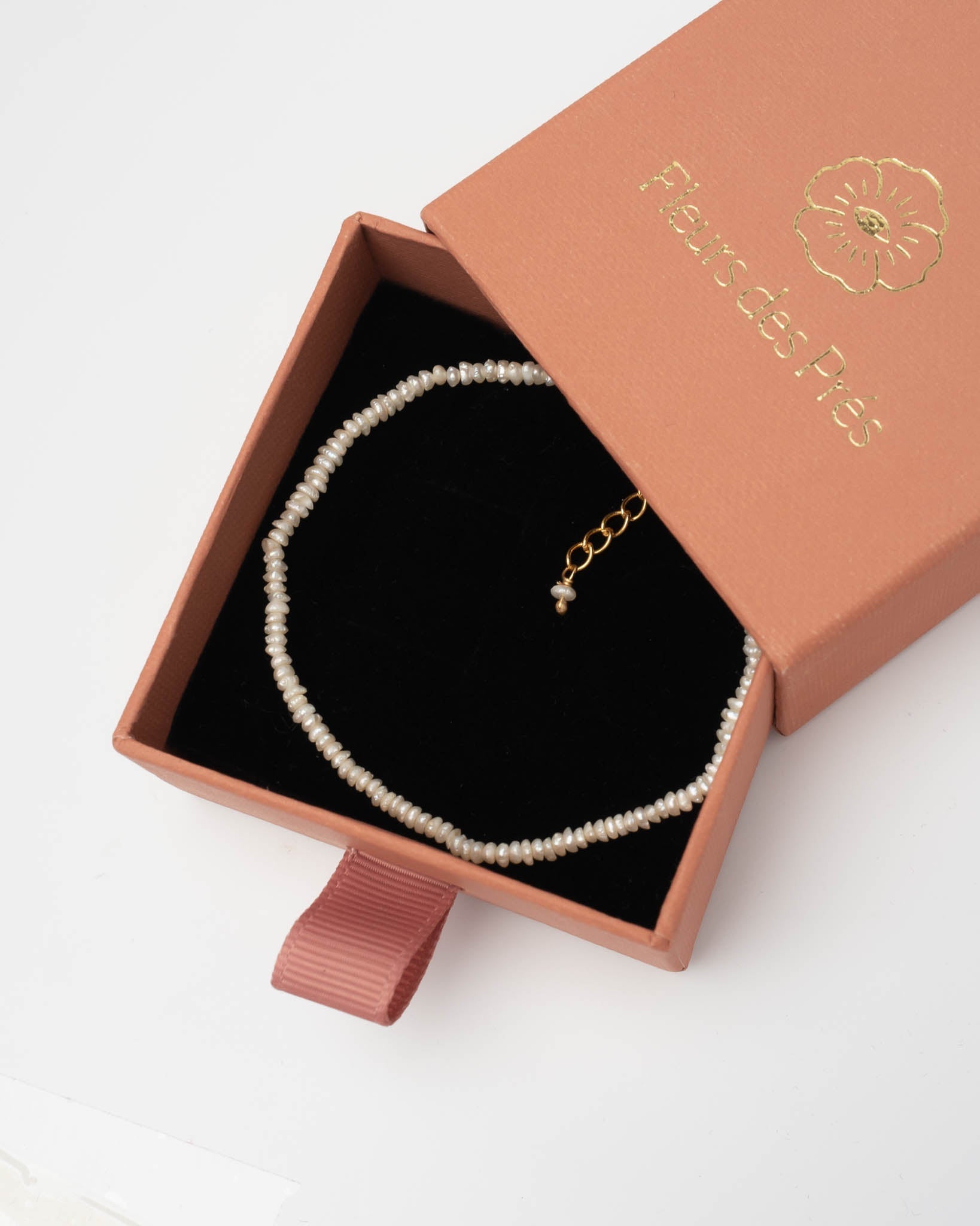Perlenarmband Sense mit Süßwasserperlen - Fleurs des Prés