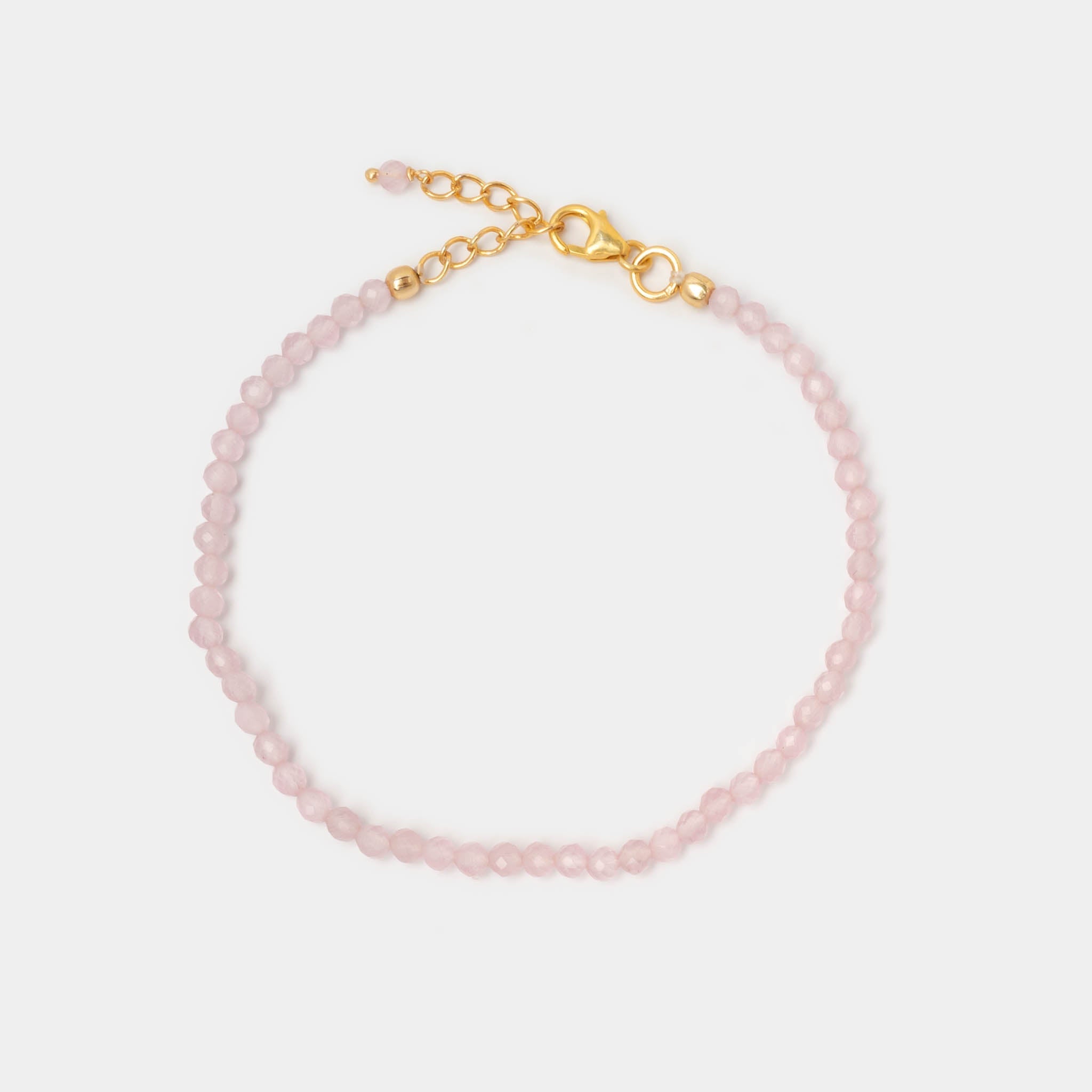 Perlenarmband Sense Rosenquarz - Fleurs des Prés