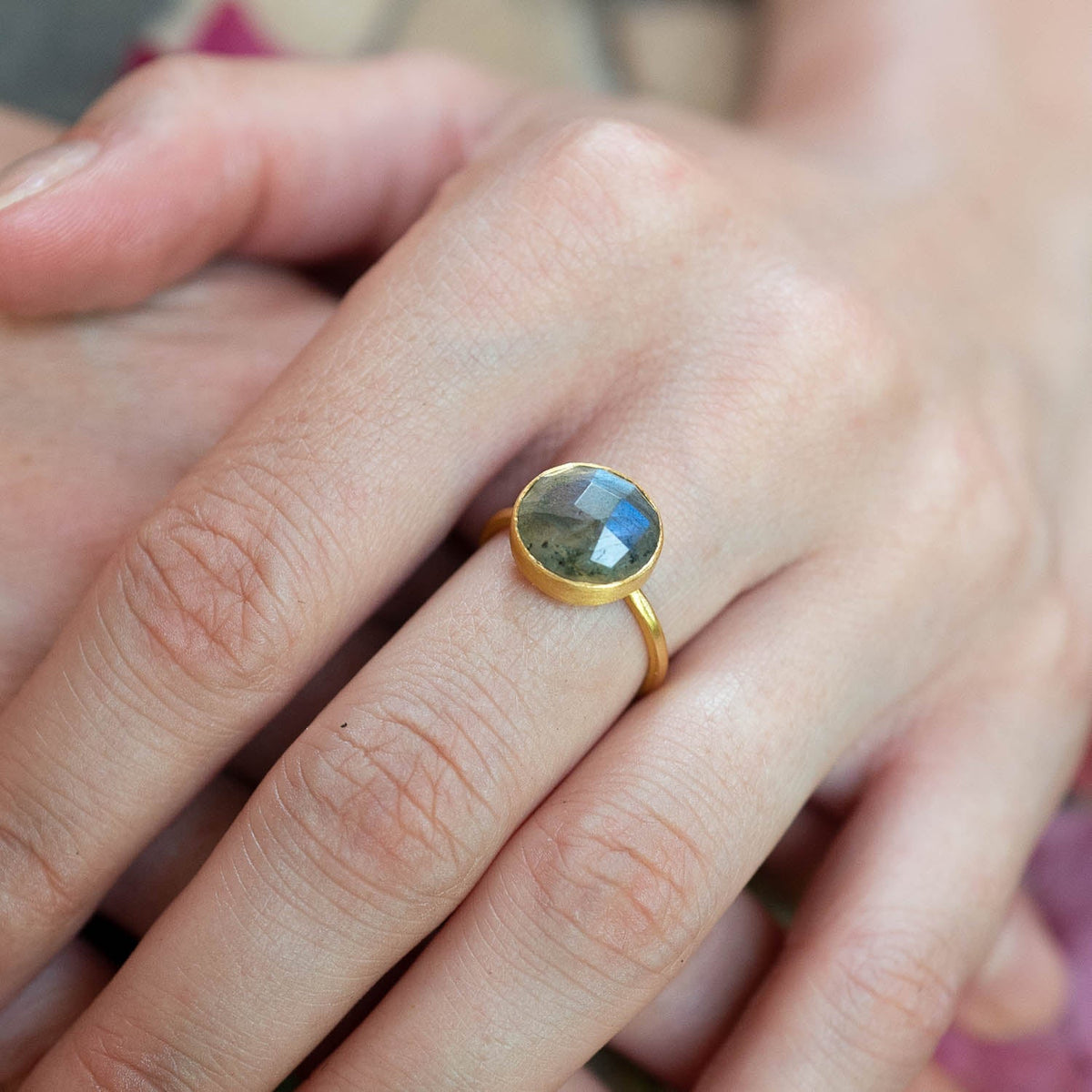 Ring Amelie Labradorite - Fleurs des Prés