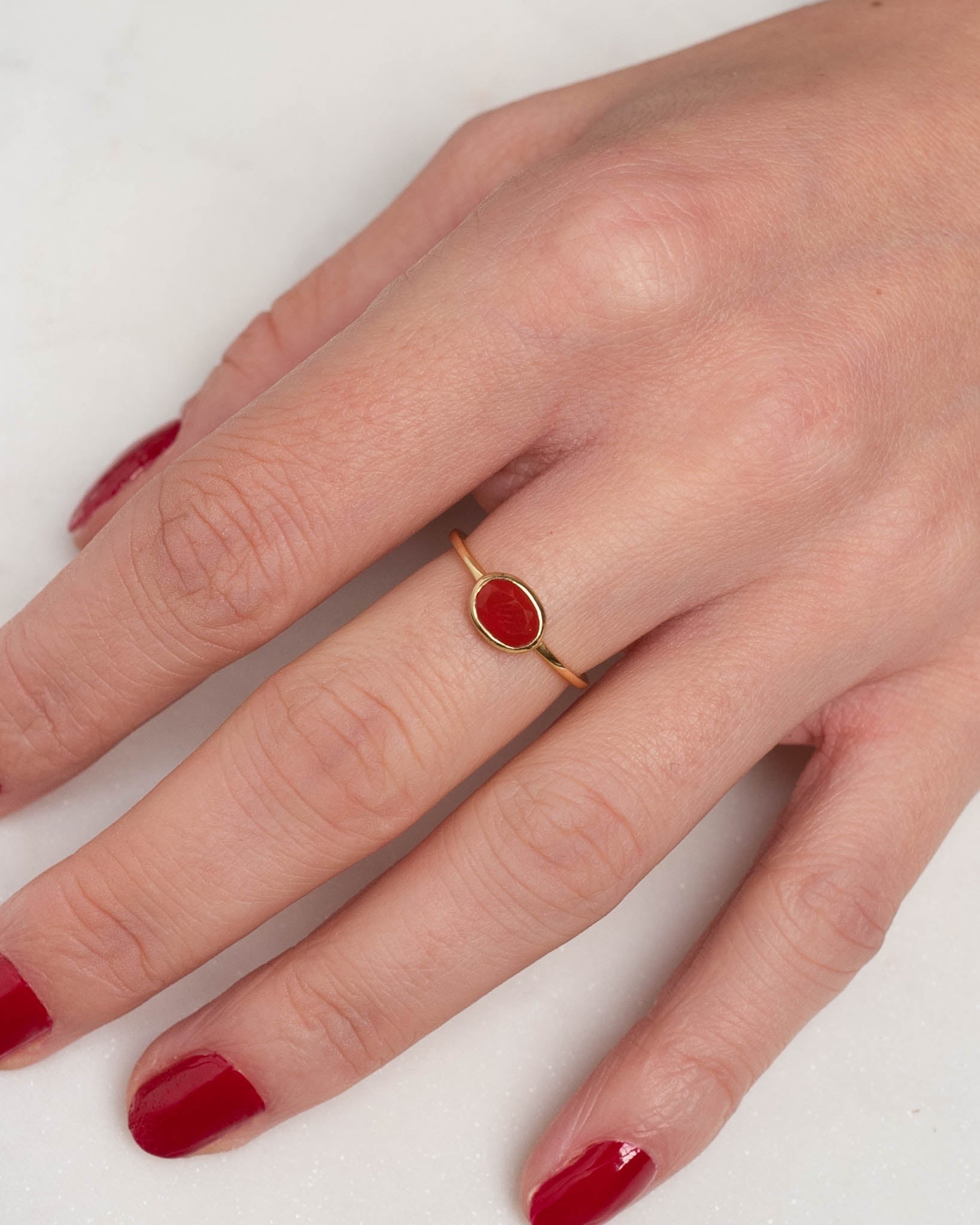 Ring Amie Karneol - Fleurs des Prés