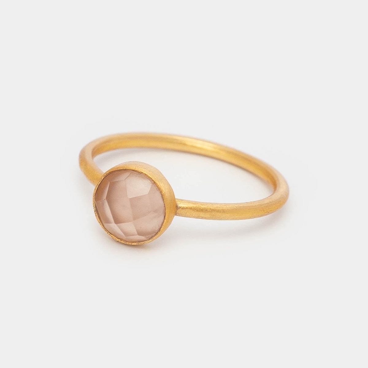 Ring Charlotte Pink Chalcedony - Fleurs des Prés