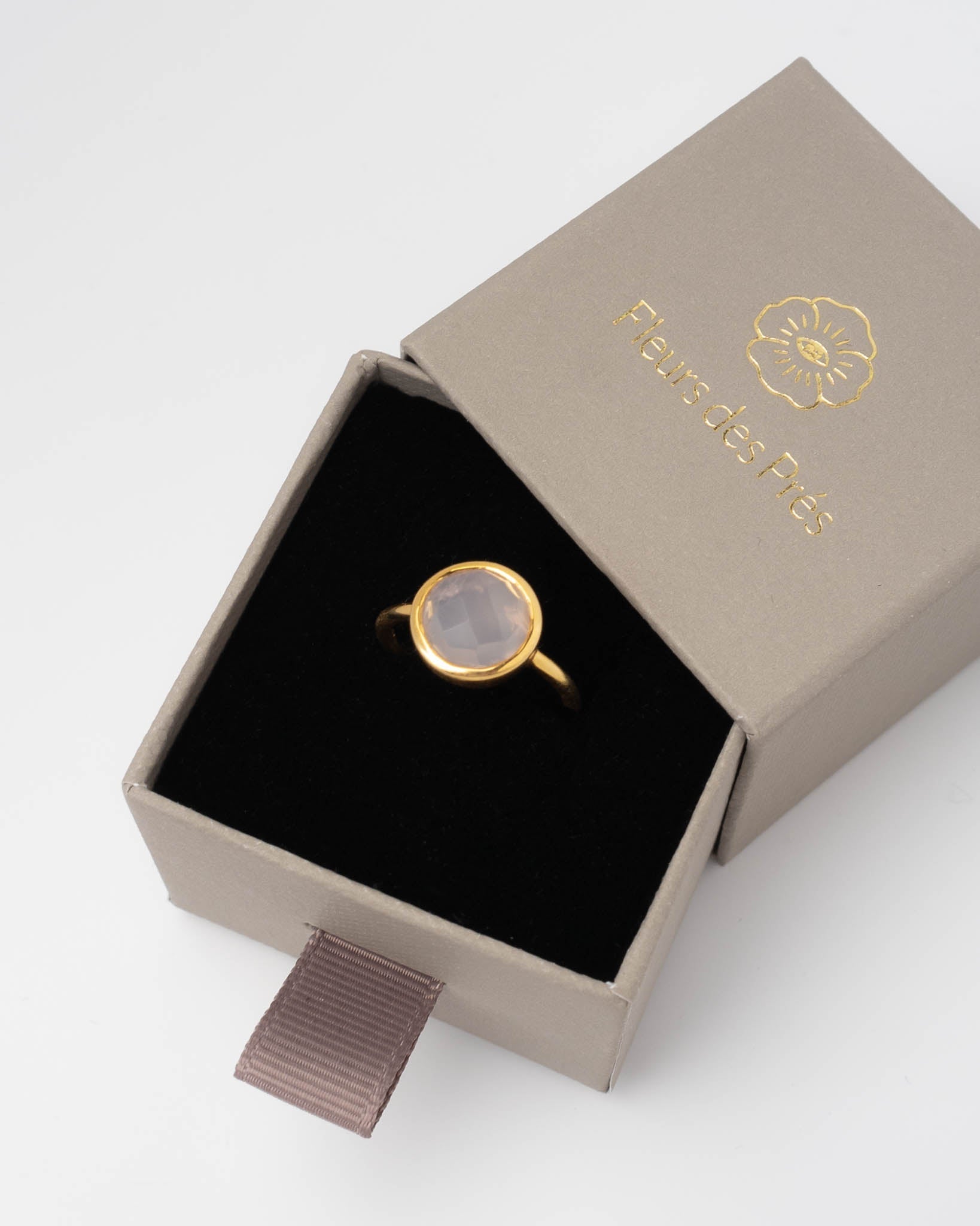Ring Coco Rosenquarz - Fleurs des Prés