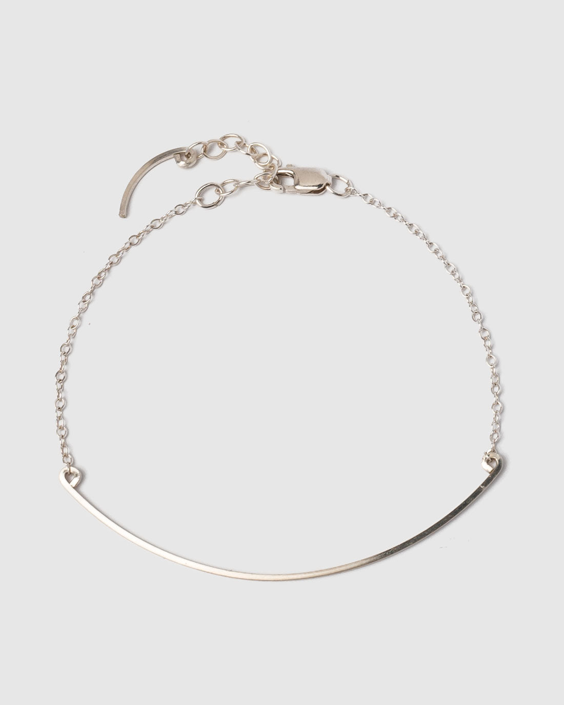 Armband Curved Wire Silber