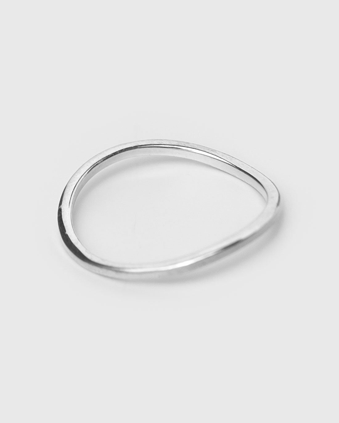 Wave Shaped Ring Silber