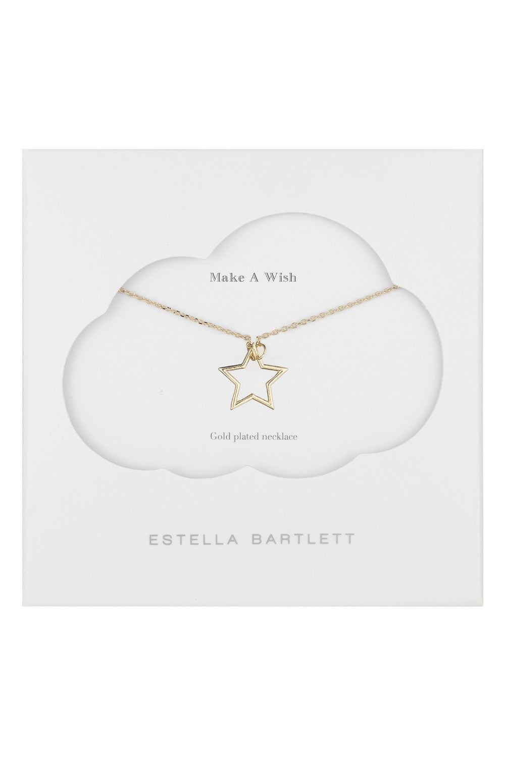 Estella Bartlett Halskette Open Star Vergoldet - Detail Image 1