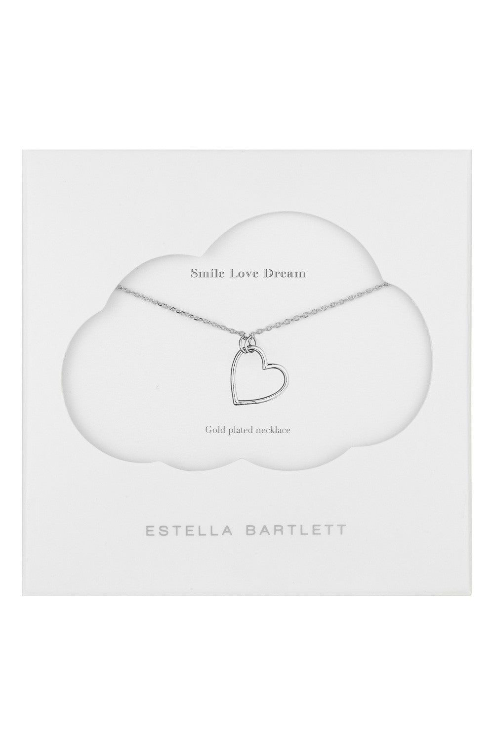 Estella Bartlett Halskette Open Heart Silber - Detail Image 1