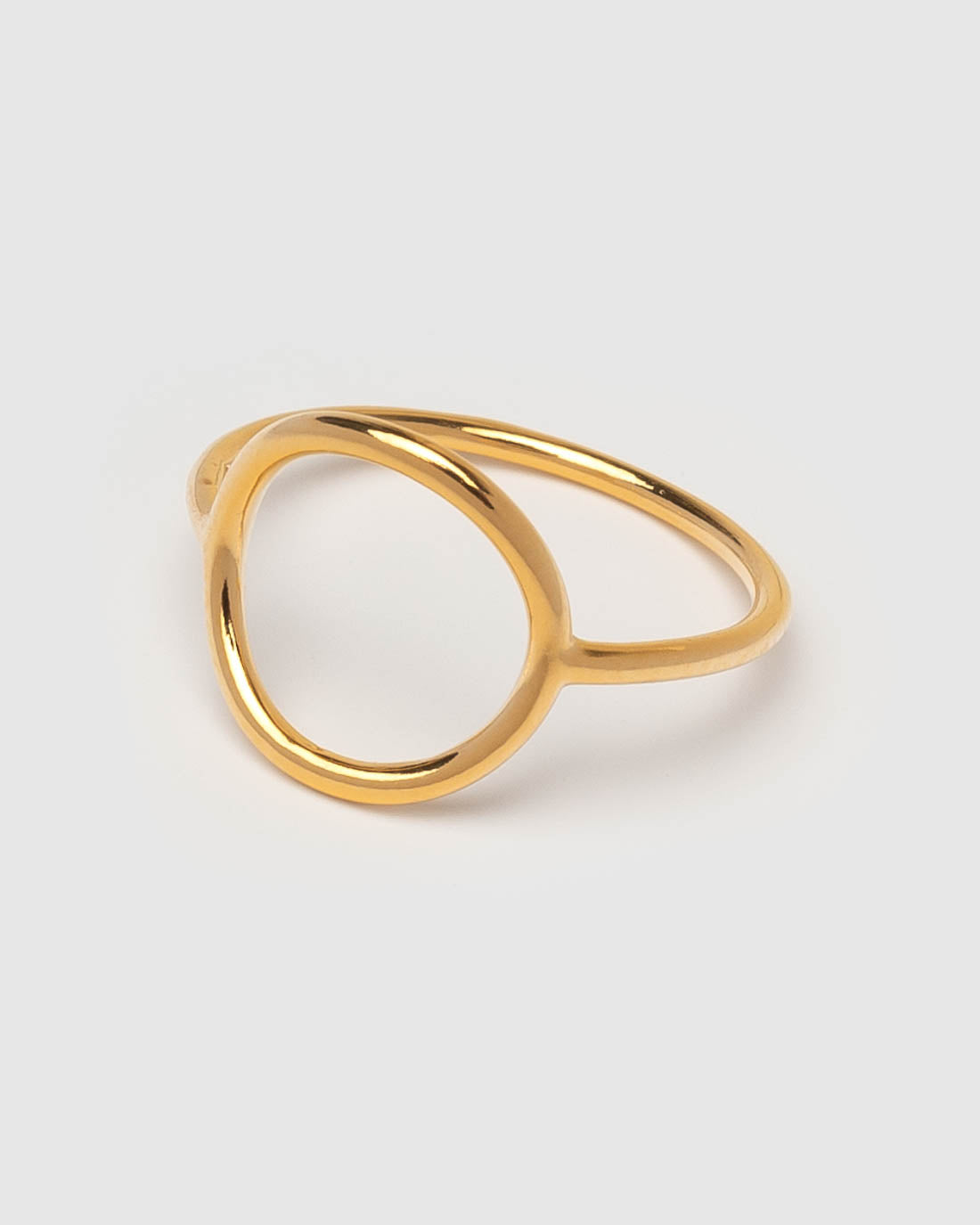 Monocle Ring High Polished Gold