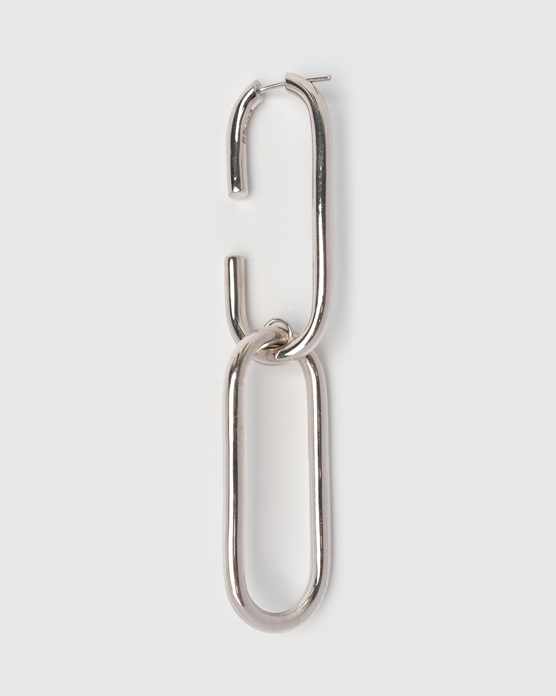 Ohrring Oval Link Silber