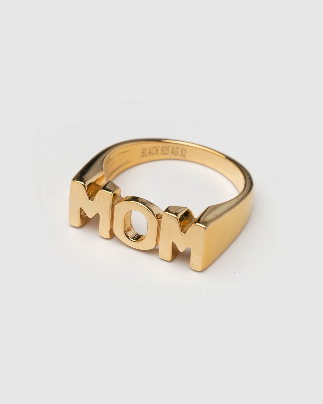 Mom Ring High Polished Gold