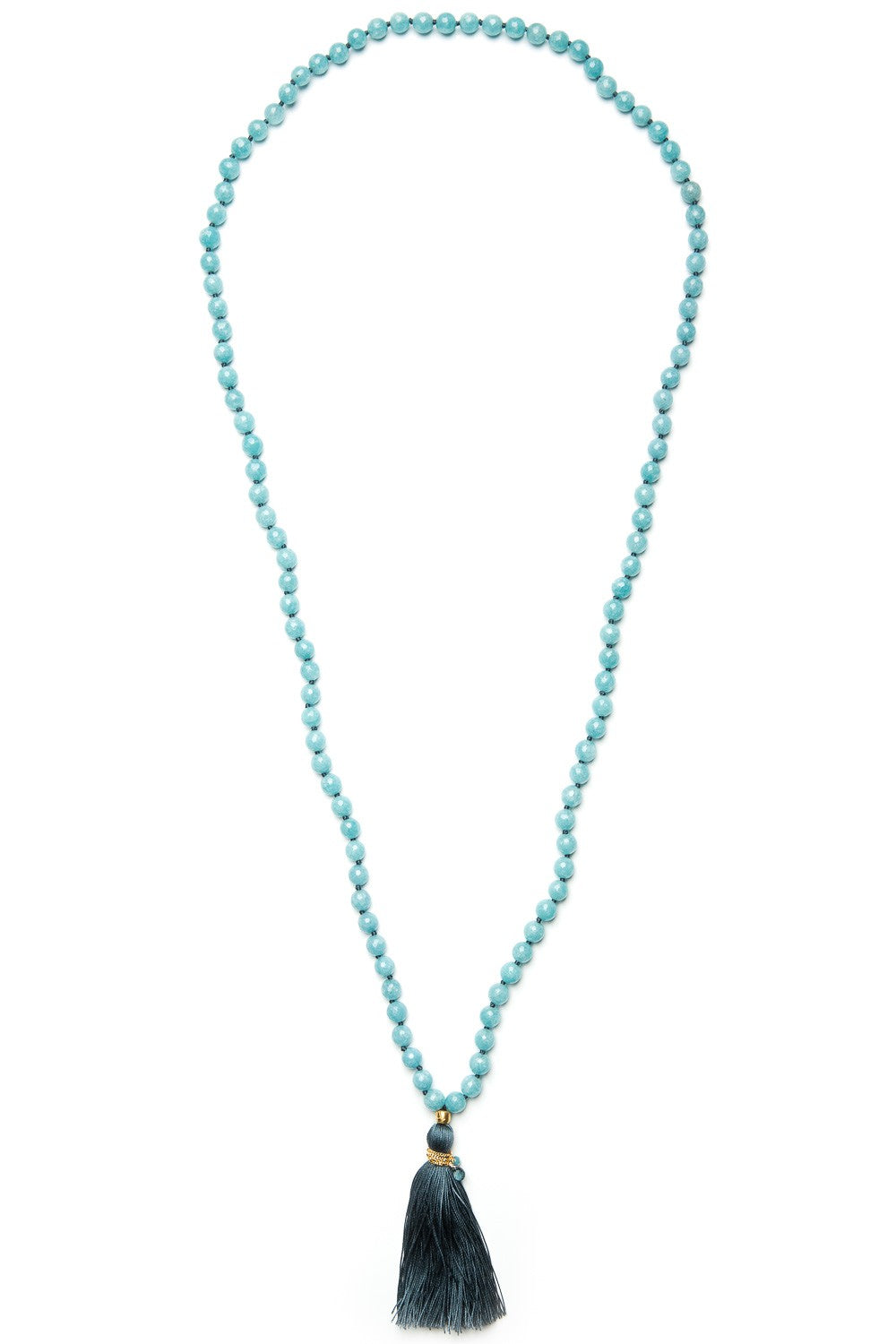 Satya Halskette Mala Mit Blauem Topas - Detail Image 1