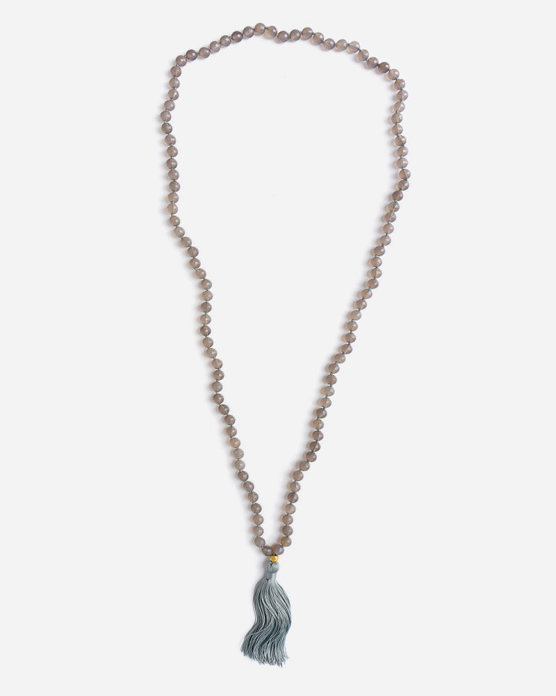 Satya Halskette Mala Mit Grauem Achat - Detail Image 2